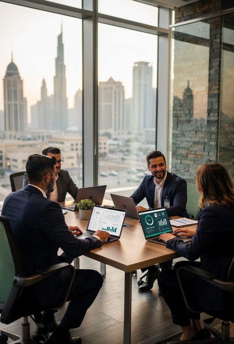 Cross-functional team working together